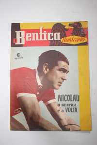 Antiga revista - 1958 - O Benfica ilustrado - Nicolau Ciclista