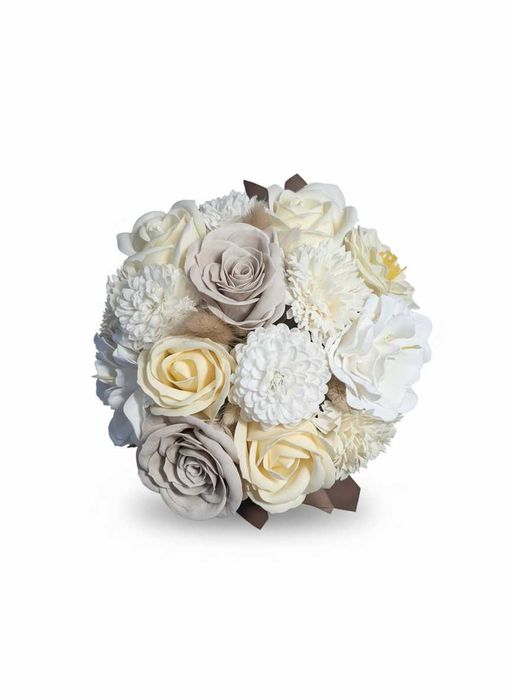Flowerbox z Kwiatami Mydlanymi Prezent Upominek Bukiet Róże Mydlane