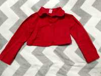 Czerwona kurtka jeansowa 3 lata 98 narzutka katana bluza sweter