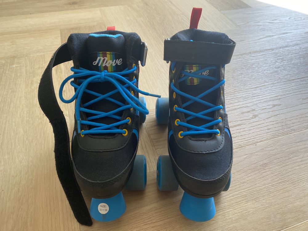 Wrotki Move Power Rainbow Jr rozmiar 33-34