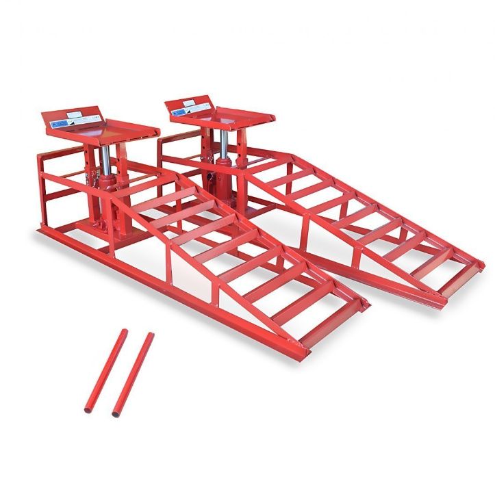 RAMPA Najazd Rampy Z Podnośnikiem Hydraulicznym 2x2 Tony