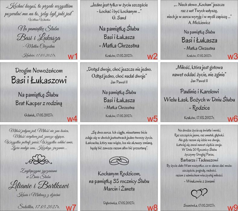 Srebrna Ramka Na Zdjęcie 10x15 Pamiątka Rocznica Ślubu Obrączki GRAWER