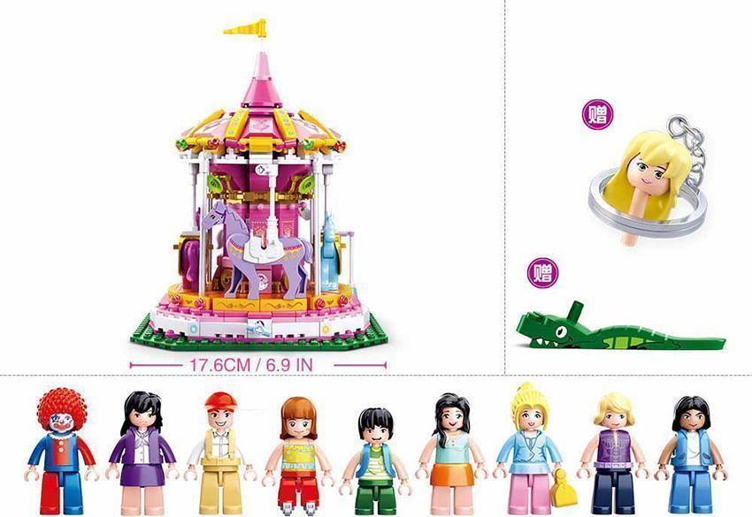 KLOCKI sluban  girl's dream wesołe miasteczko karuzela 762e KOMP. LEGO