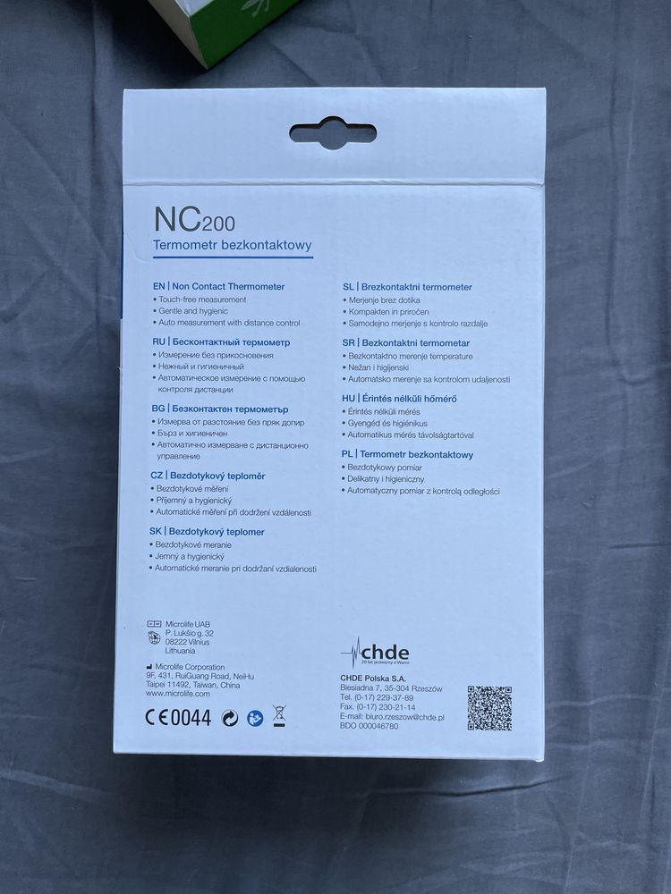 Termometr bezdotykowy nowy microlife NC-200