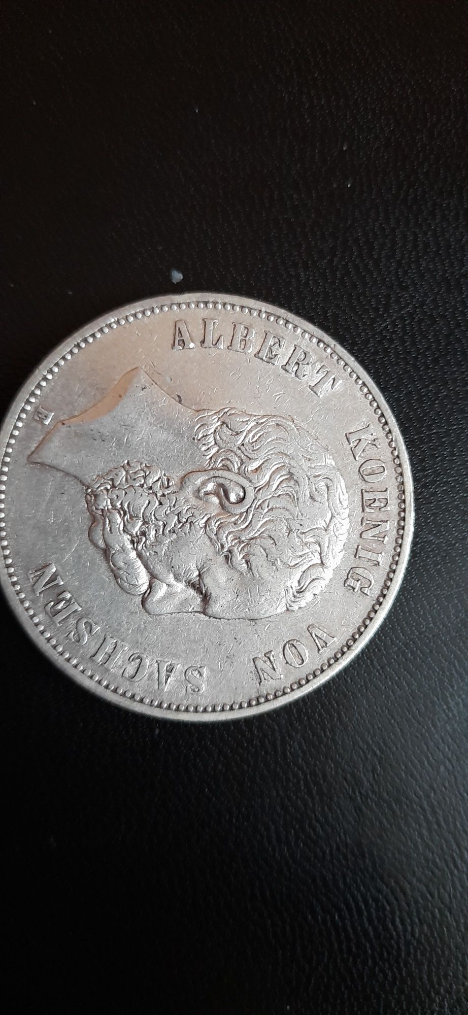 Монета 5 марок.  1901 г. Серебро
