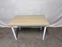 Stół Ikea z blatem Linnmon 100x60cm nogi Olov regulowane białe