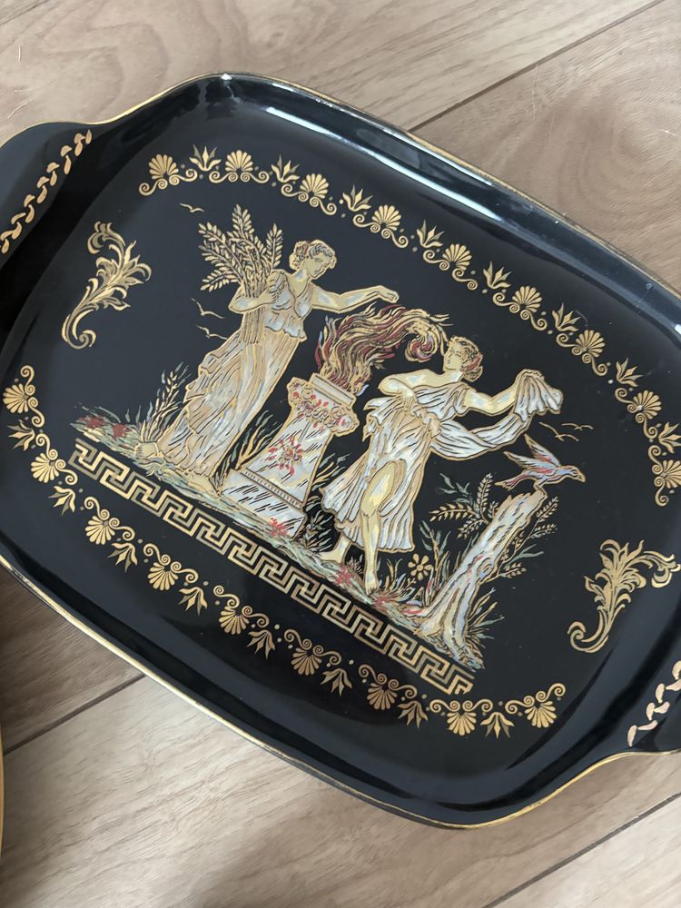 Kratimenos duży zestaw porcelana złoto grecki