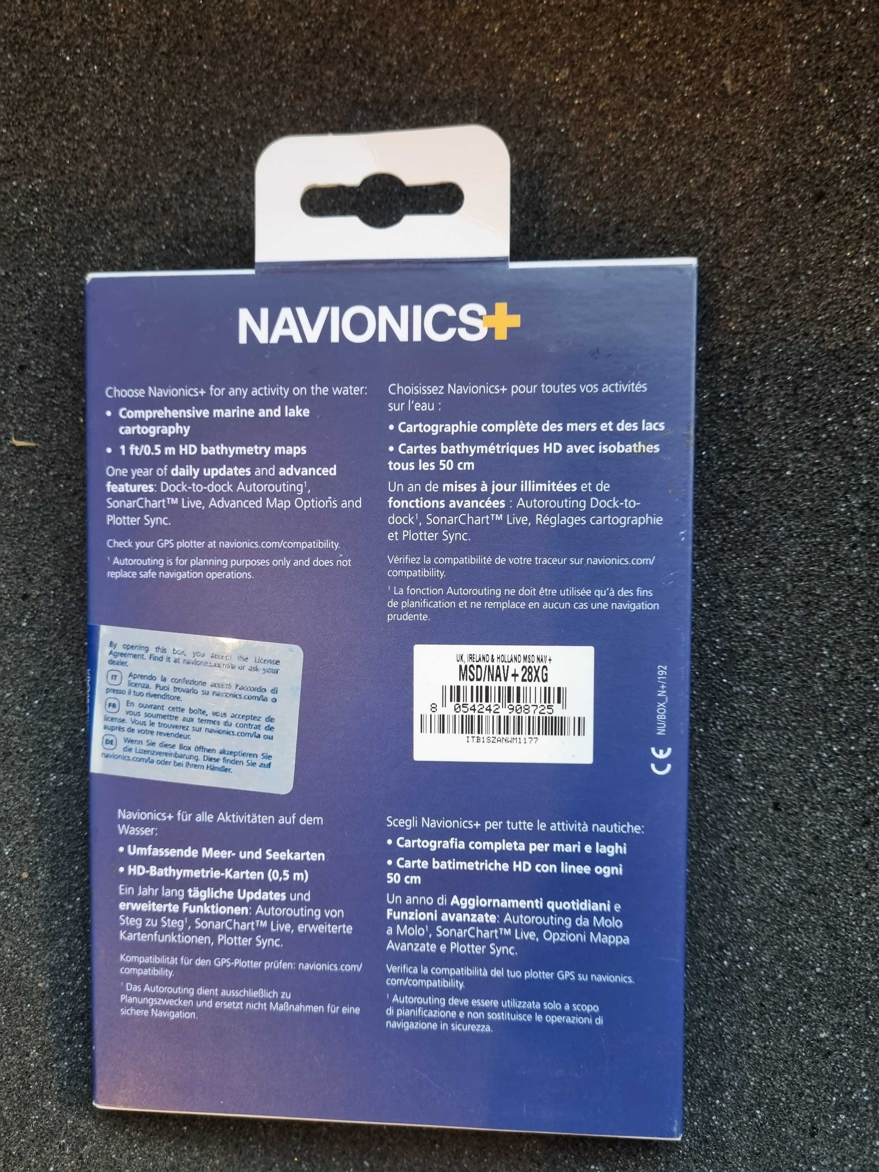 mapy navionics MSD/NAV +28XG uk/holandia/irlandia