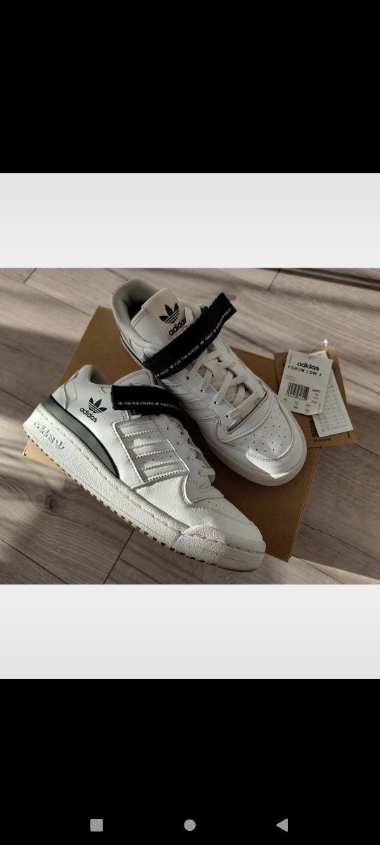 Buty adidas forum low parley czarno białe