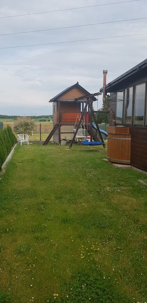 Domek całoroczny Kaszuby agroturystyka,wyłączność ,wakacje,sauna,balia