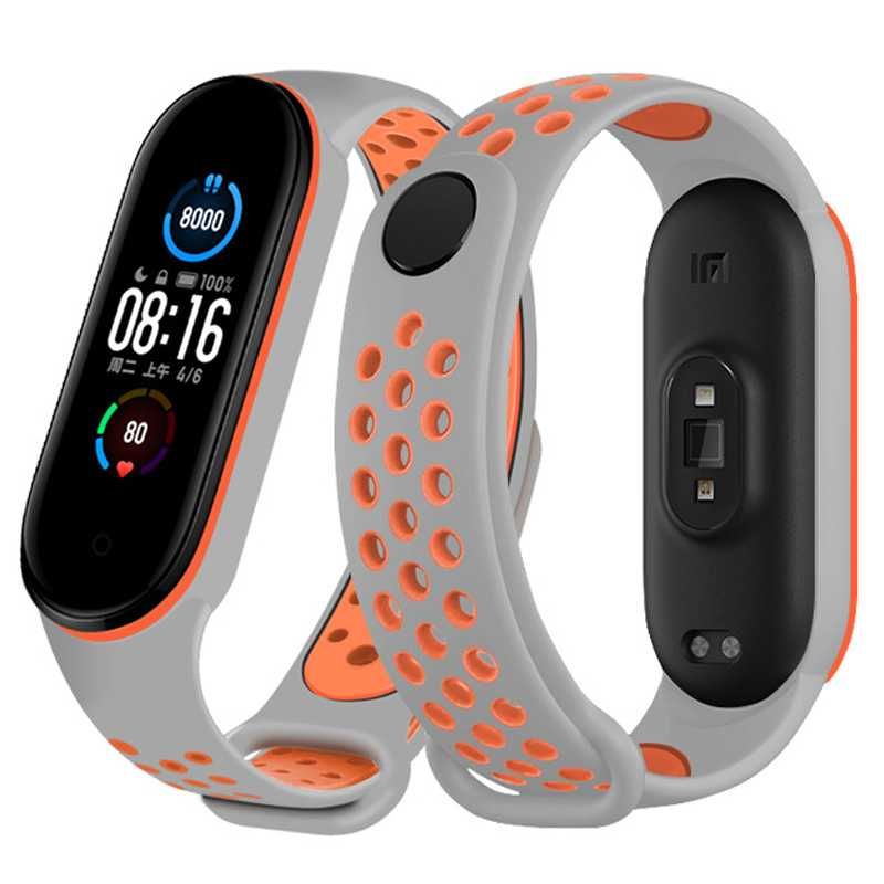Браслет силиконовый ремешок к браслету Mi Band 3/4/5 ми бенд