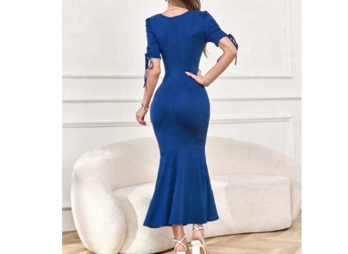 Elegancka sukienka M ciemnoniebieska