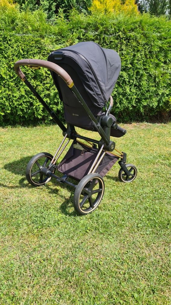 Wózek Cybex Priam 2.0 Rose Gold Spacerówka DeepBlack