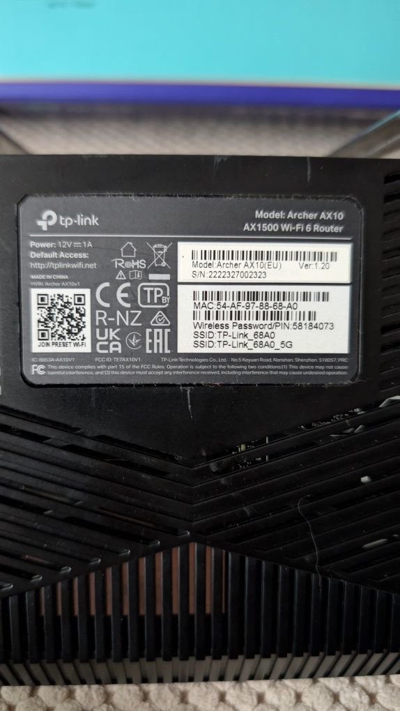 Роутер TP-LINK Archer AX10(EU)