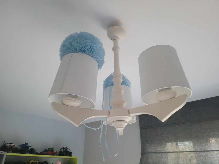 Żyrandol trójramienny baby d'Oro