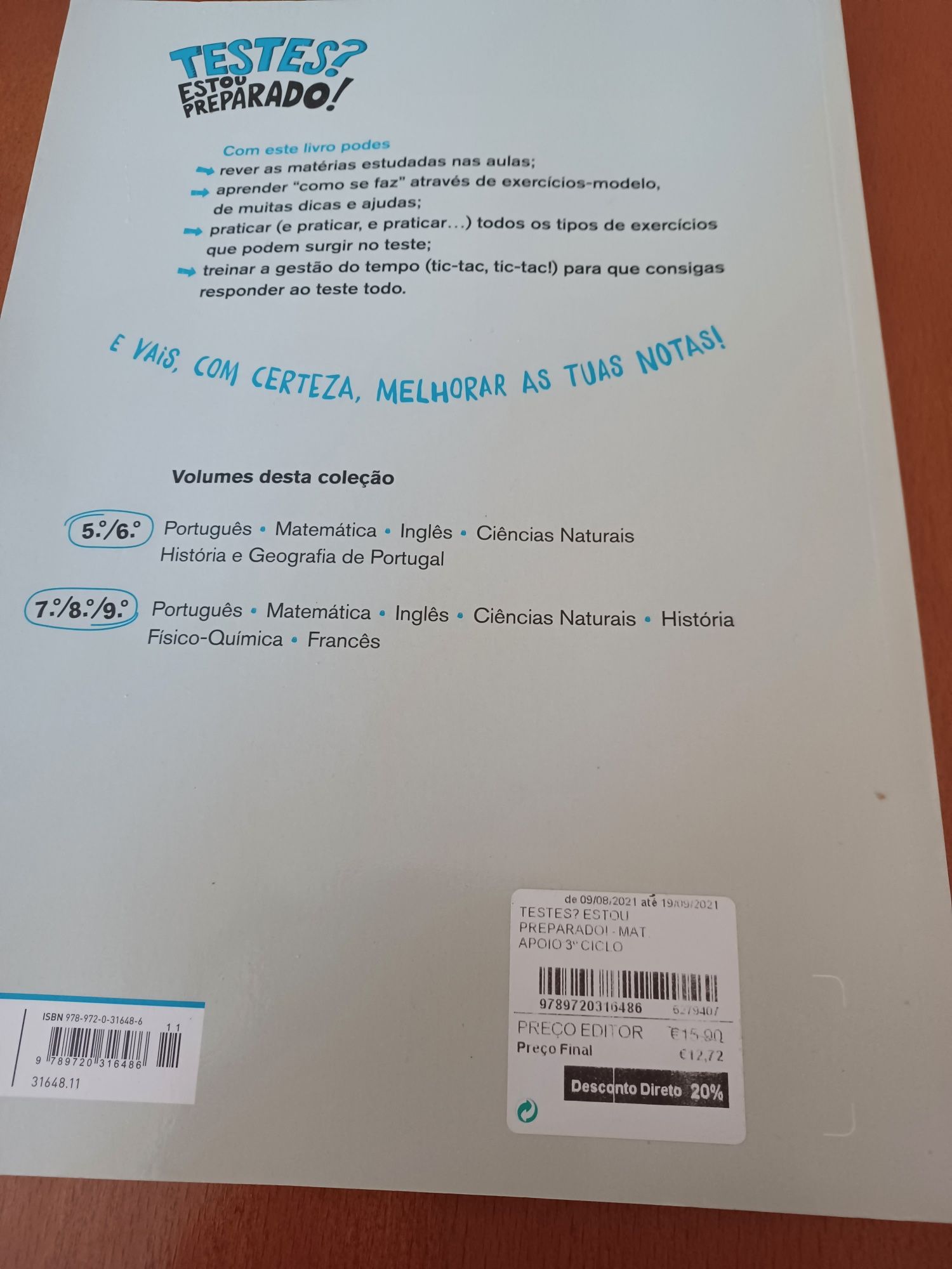 Livro de exercícios de matemática