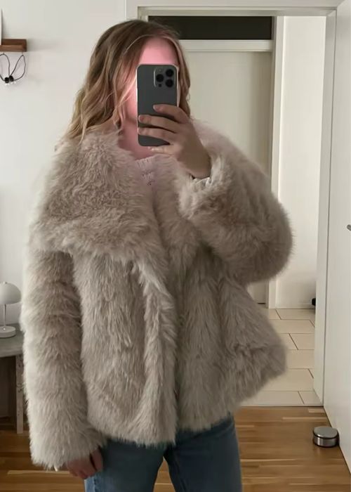 Шуба з штучного хутра