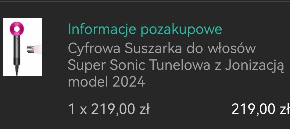Cyfrowa suszarka do wlosow Super Sonic tunelowa