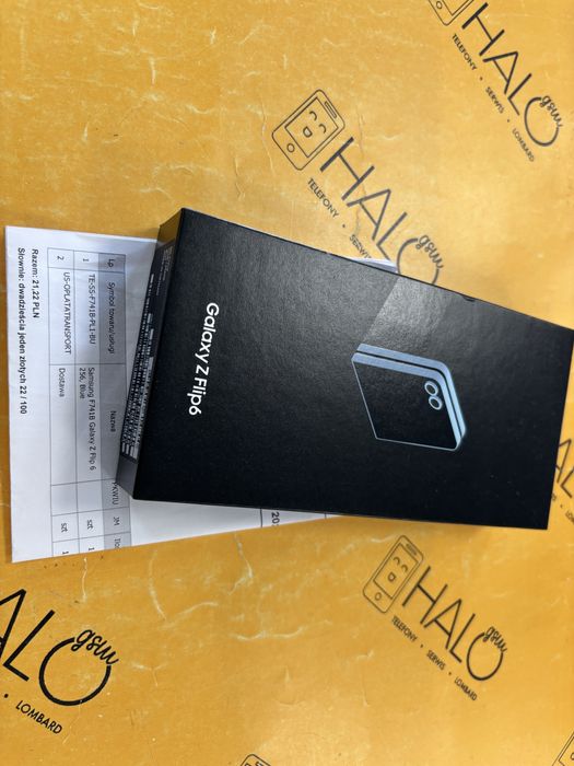 Nowy! Samsung Z Flip 6 12/256GB Niebieski - Gwarancja, od Halogsm Łódź
