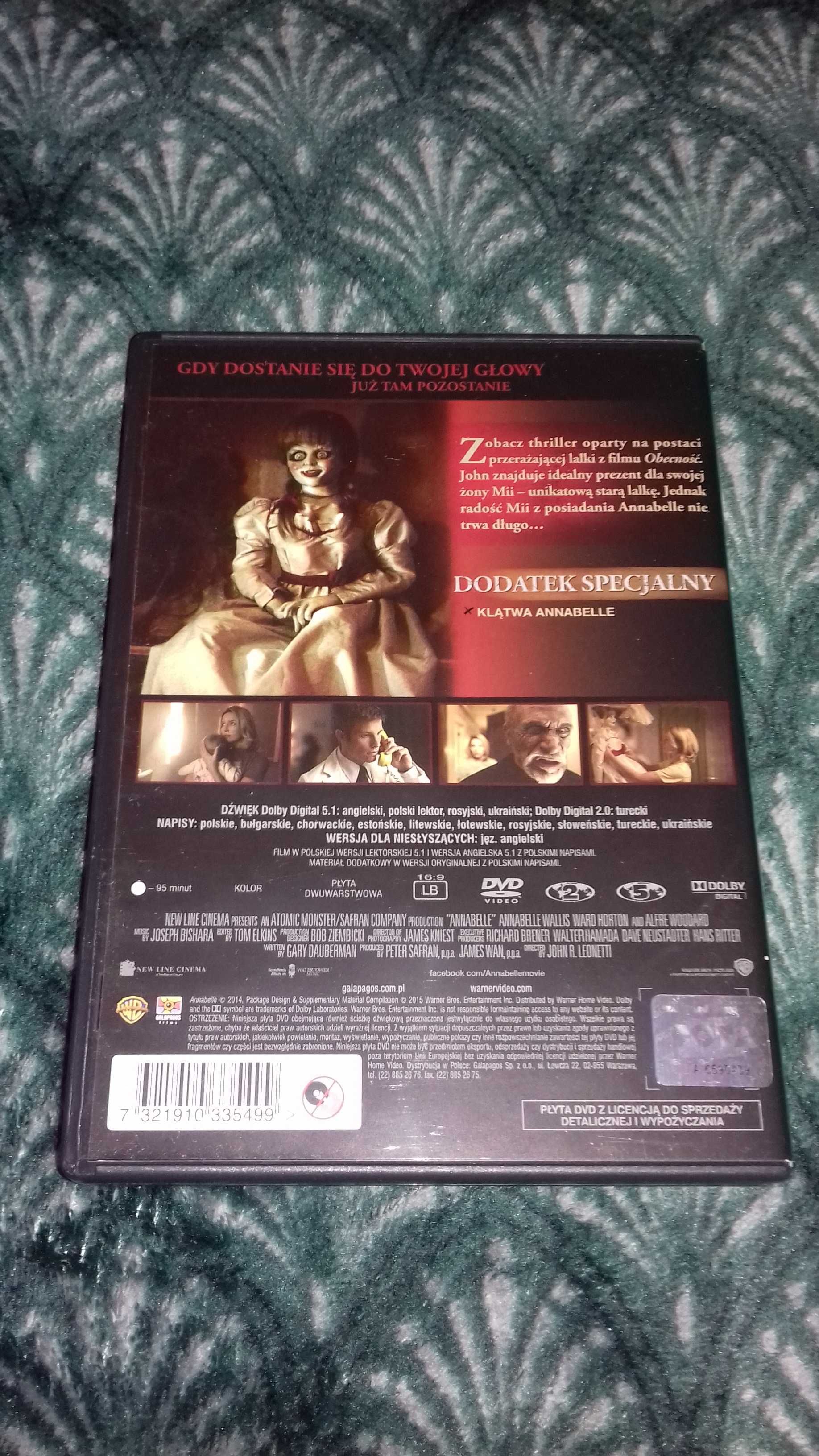 Film DVD Annabelle horror/thriller