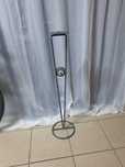 Wysoki Świecznik stojak 78cm swieta na swiece loft mazany srebrny