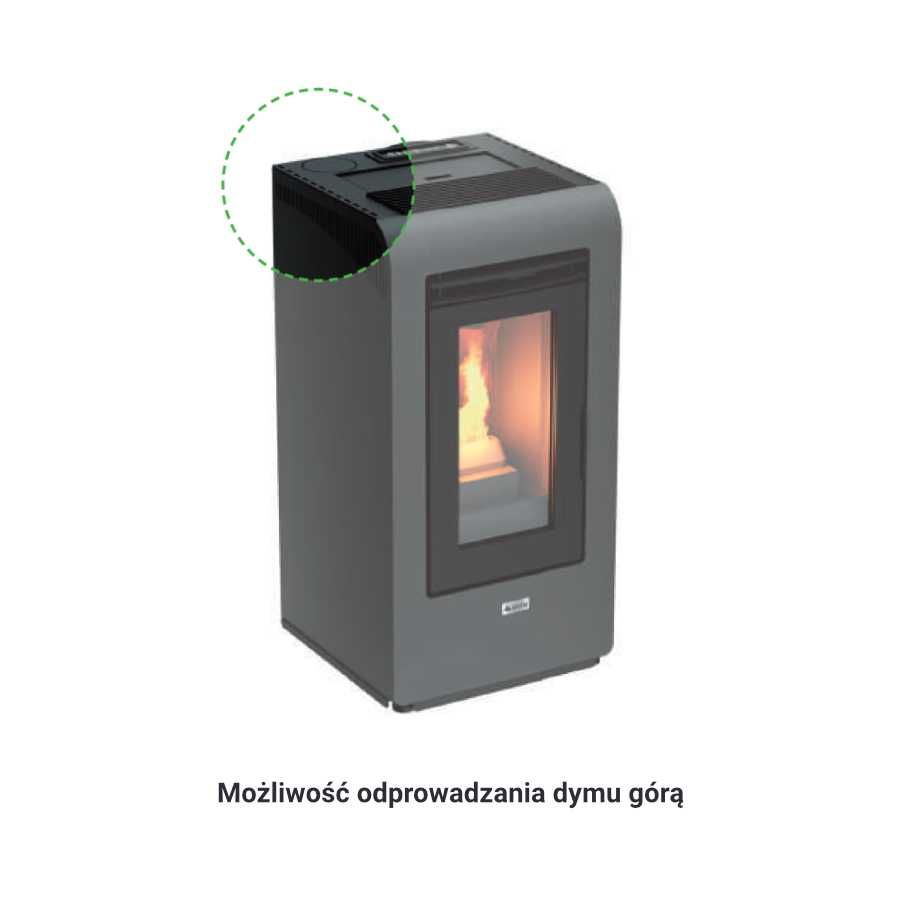 Kominek piec piecyk na pellet 6,3 kW CAYENNE-7
