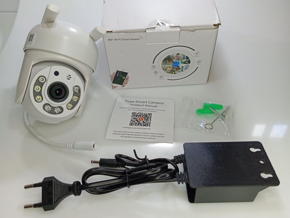 ‼️Вай-фай камера наружня W-IFI CAM 4MP TUYA Smart LIFE Ip cam [PTZ] ‼️