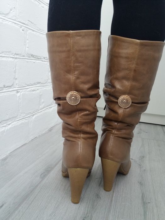 Сапоги зимние из натуральной кожи