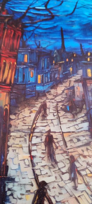 Tela pintura noturna