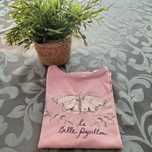 Camisola básica rosa - tamanho 8/9 anos