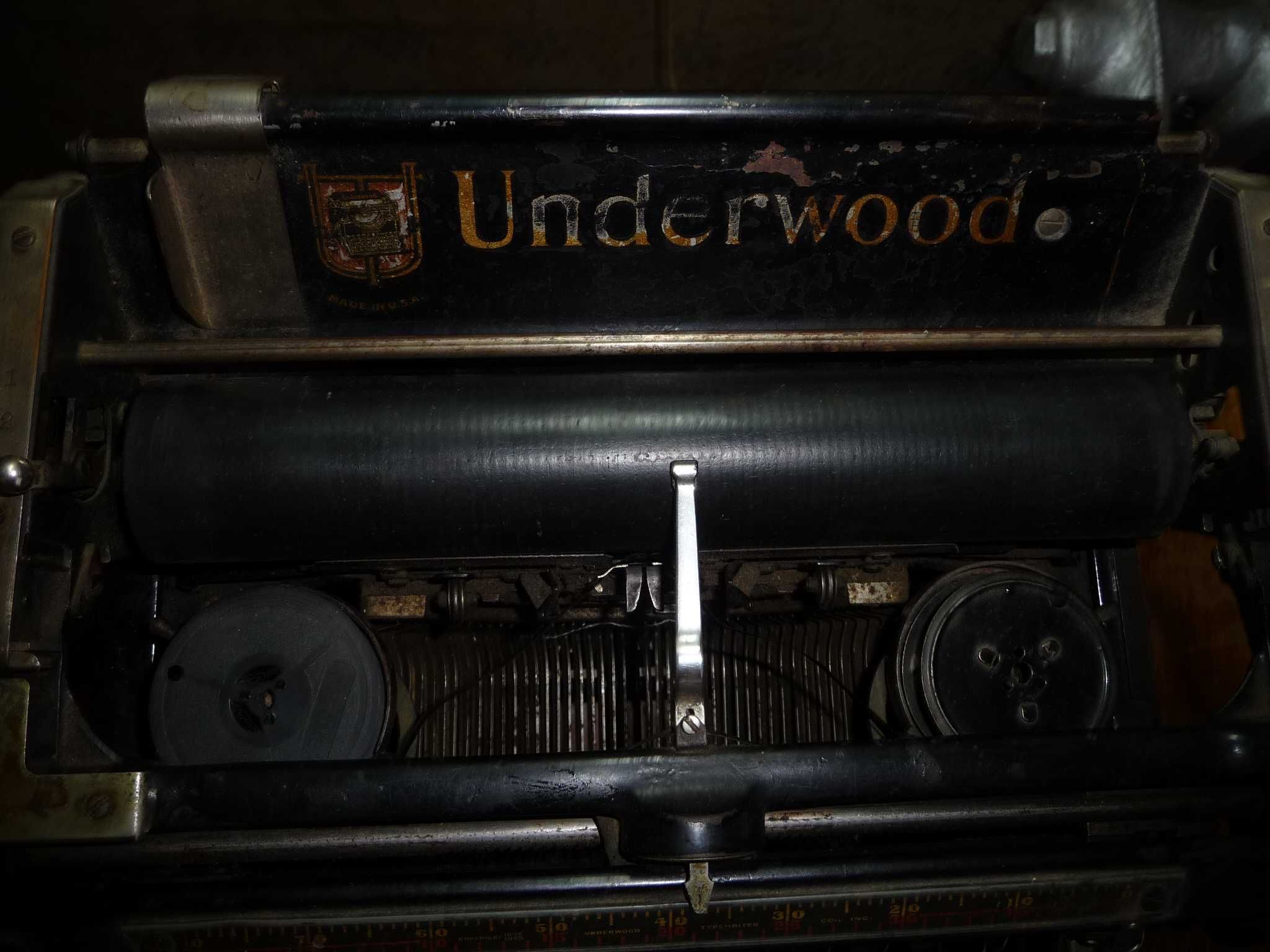 Печатная машинка рабочая Underwood 1920-е друкарська робоча машинка