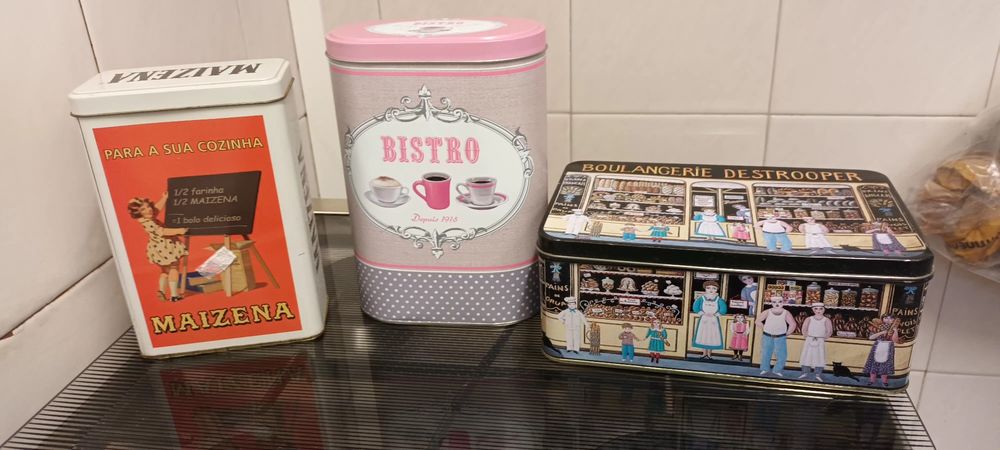 3 latas vintage de coleção