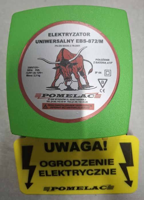 Pastuch / elektryzator elektryczny uniwersalny POMELAC EBS 872/M