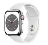 APPLE Watch Series 8 GPS + Cellular 41 mm Silver Stainless Steel Case