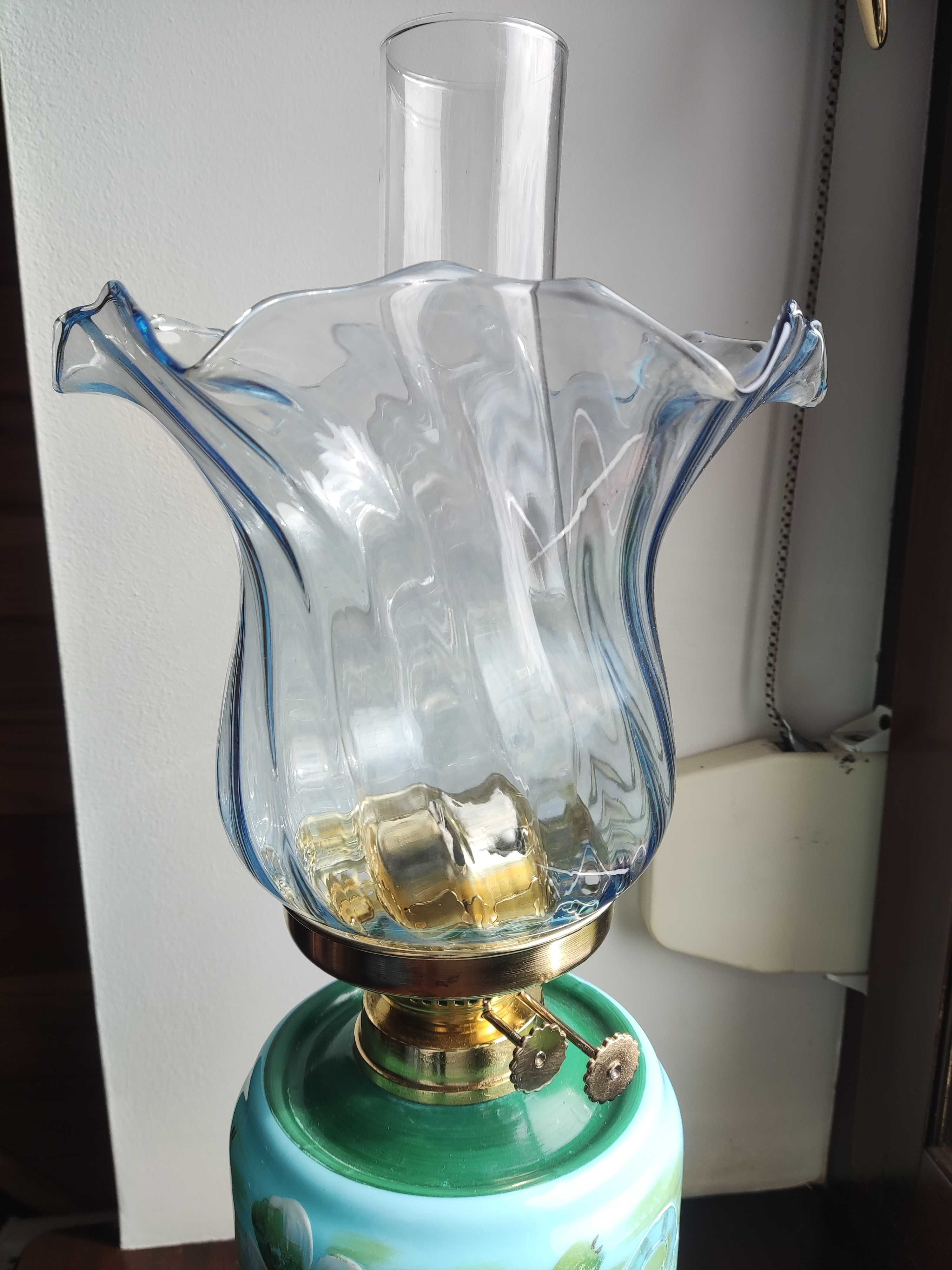 Angielska wiktoriańska lampa naftowa nr 882