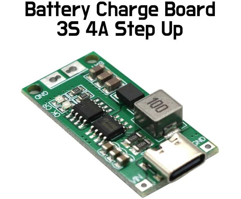 Модуль зарядки (mini UPS ББЖ PowerBank) Step up 3.7v to 12v-27v/2_4A)