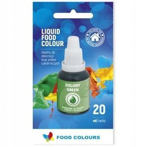 Barwnik Spożywczy W Płynie - Zielony - 20Ml