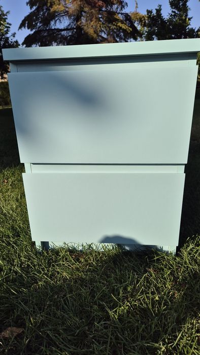 Komoda szafka nocna ikea malm miętowa