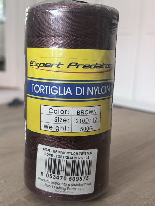 Brązowa nić kręcona nylon twisted Tortiglia di nylon