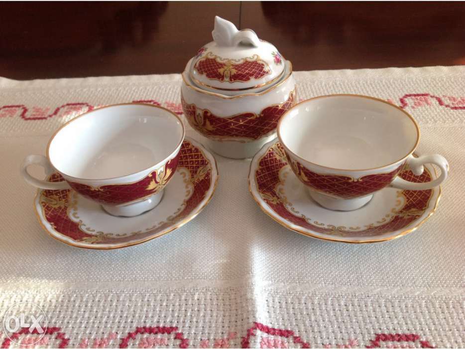 Conjunto de café, porcelana Limoges PF