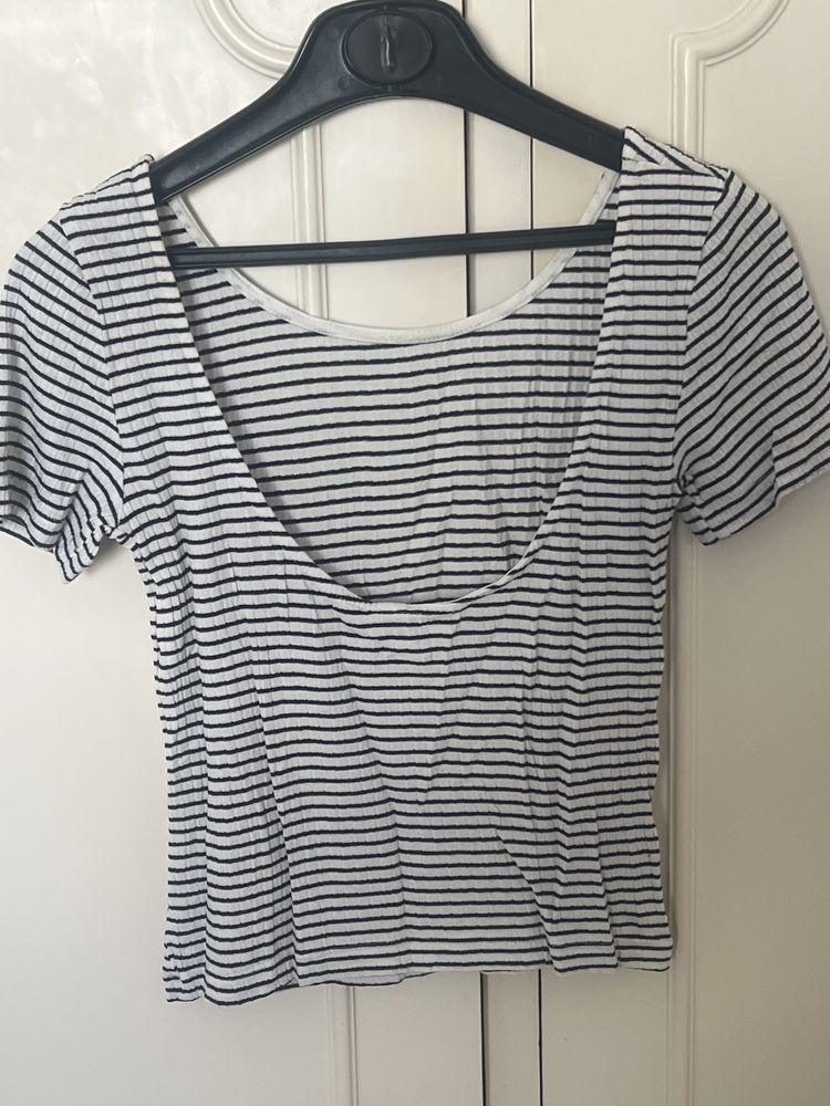 Blusa riscas stradivarius