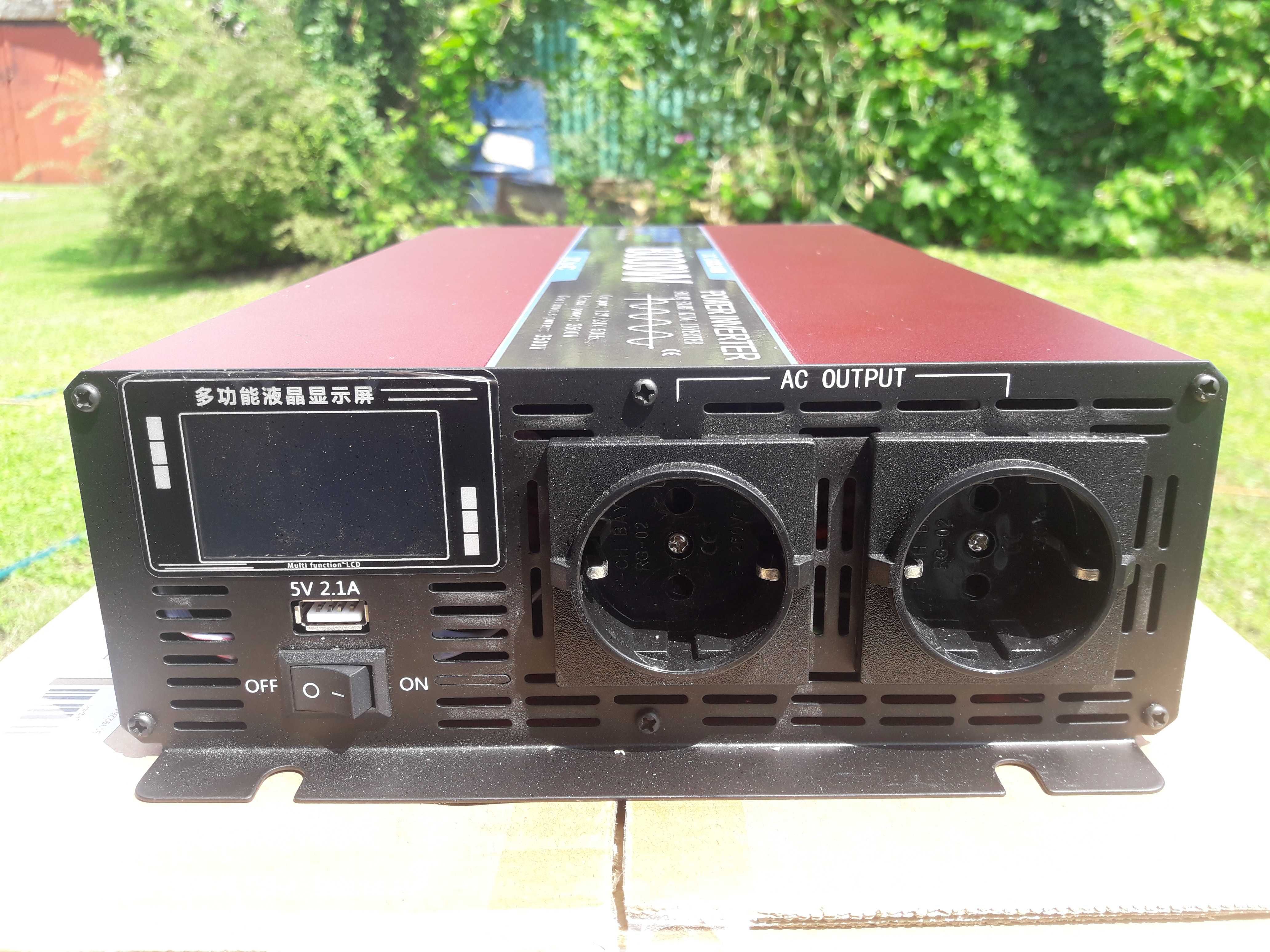 Inwerter,falownik DC12V/AC220V 3500W czysta sinusoida