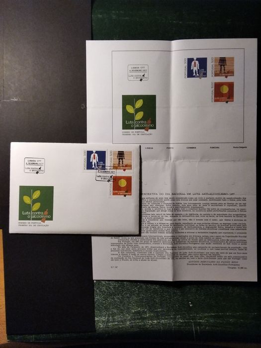 1977 FDC Dia Nacional De Luta Anti-Alcoolismo MNH **