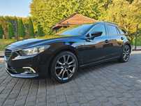Mazda 6 kombi 2.0 Benzyna Czarna Skóry Zdejmowany Hak