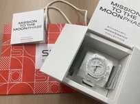 Zegarek księżycowy Omega Swatch Snoopy biały