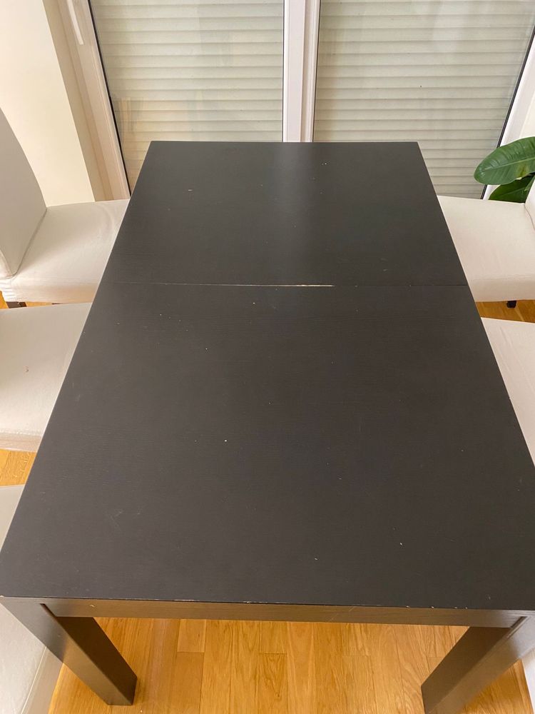 Mesa sala jantar extensivel e 6 cadeiras