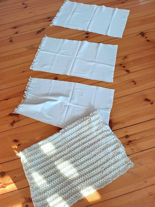 zestaw biała poszewka na poduszke zestaw narzutek na krzesła białe