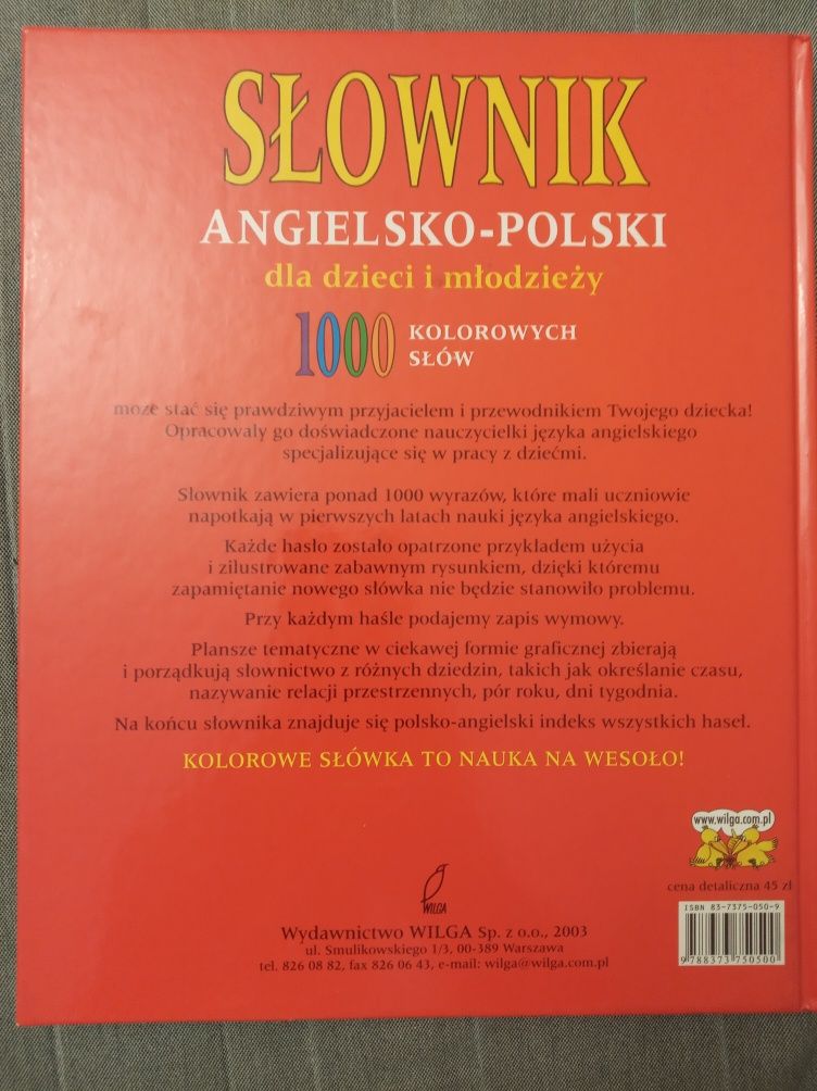 Słownik angielsko-polski. 1000 kolorowych słów.