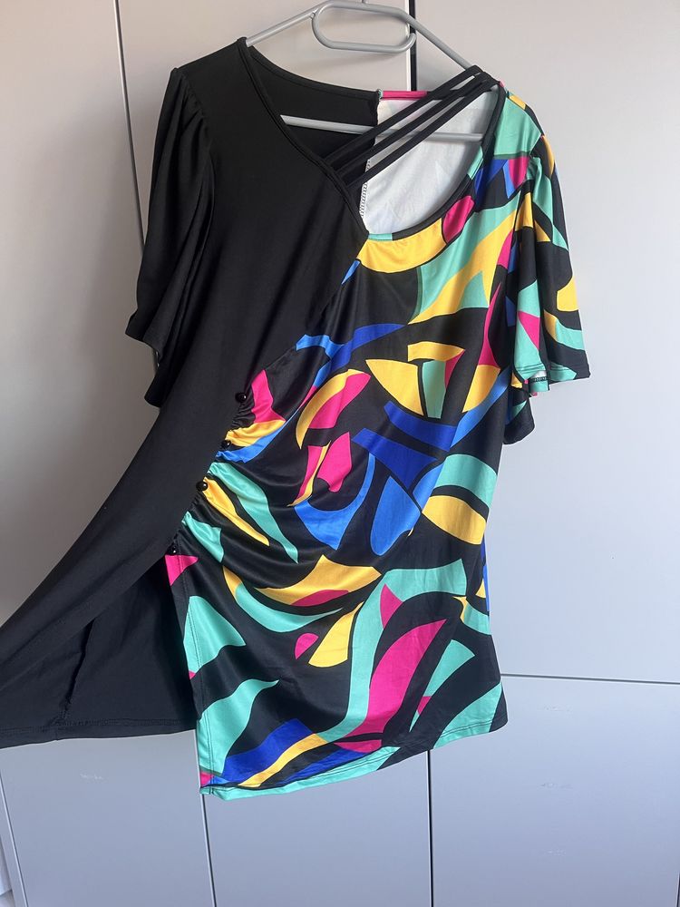Kolorowa wiosenna bluzka 2xl