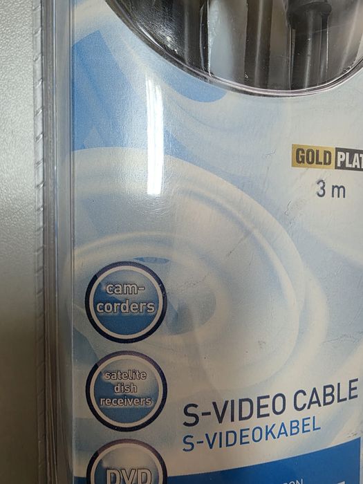 Cabo S-Vídeo Grundig - 3m - Dourado